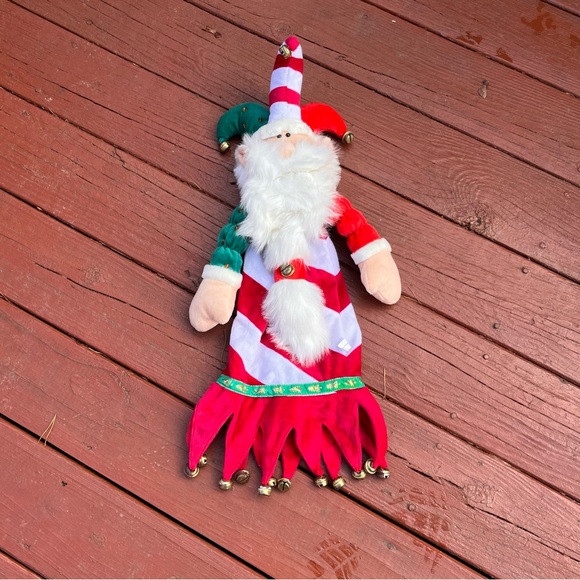 Jingles The Elf Plush Wine And Spirits Bottle Holder With Bells By North Star - Picture 2 of 9